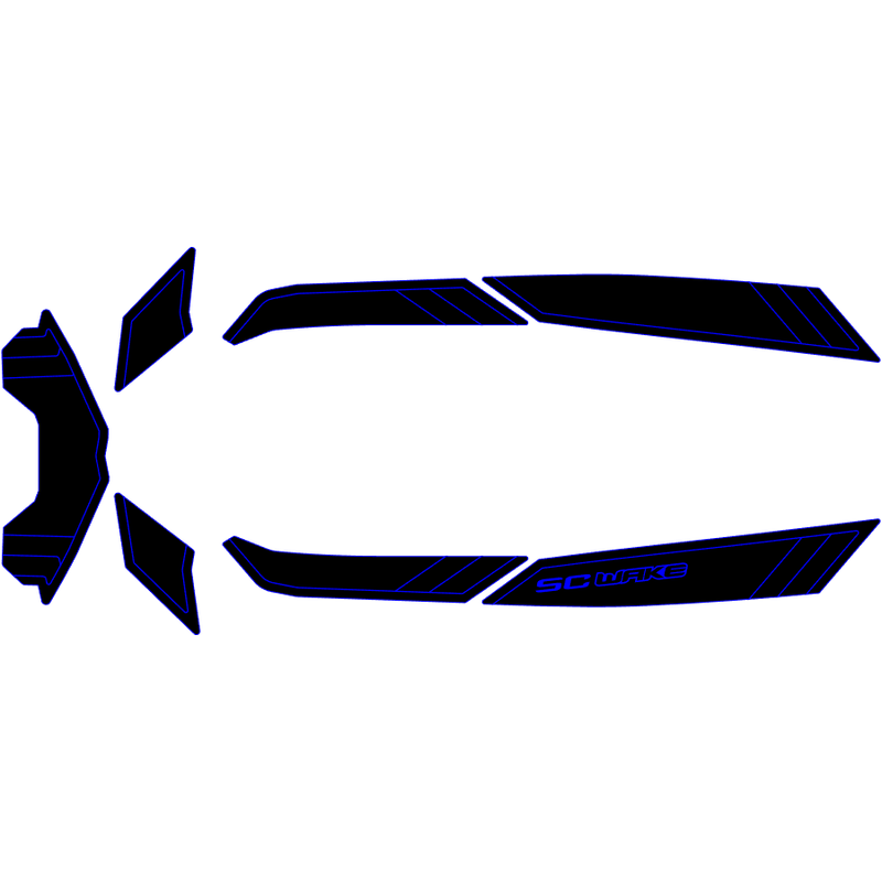 SC Wake Sea Doo Spark 3-Up '14-21 Waverunner Jet Ski Traction Mat Kit