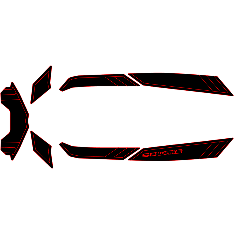 SC Wake Sea Doo Spark 3-Up '14-21 Waverunner Jet Ski Traction Mat Kit