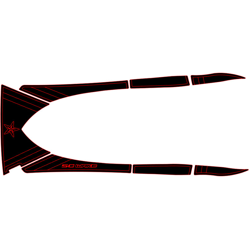 SC Wake Sea Doo GTX '03-08 / GTX 4-TEC '02-05 / GTX DI '02-03 / RXT / RXT-X Pre '09 Waverunner Jet Ski Traction Mat Kit