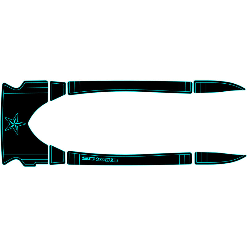 SC Wake Sea Doo GTS '01 / GTI '01-05 / GTI / GTI LE / GTI LE RFI / GTI RFI Std. '01-05 Waverunner Jet Ski Traction Mat Kit