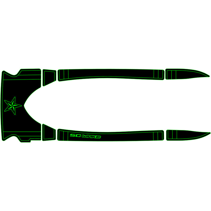 SC Wake Sea Doo GTS '01 / GTI '01-05 / GTI / GTI LE / GTI LE RFI / GTI RFI Std. '01-05 Waverunner Jet Ski Traction Mat Kit