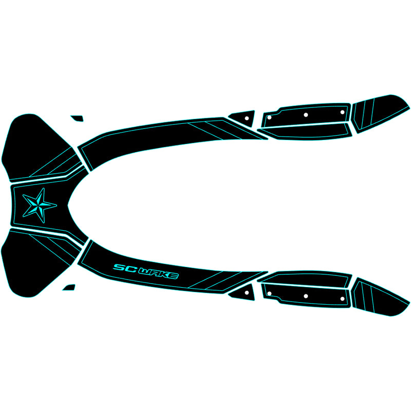 SC Wake Sea Doo RXT 300 '16-17 Waverunner Jet Ski Traction Mat Kit