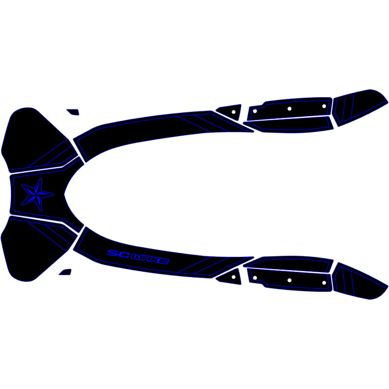 SC Wake Sea Doo RXT 300 '16-17 Waverunner Jet Ski Traction Mat Kit