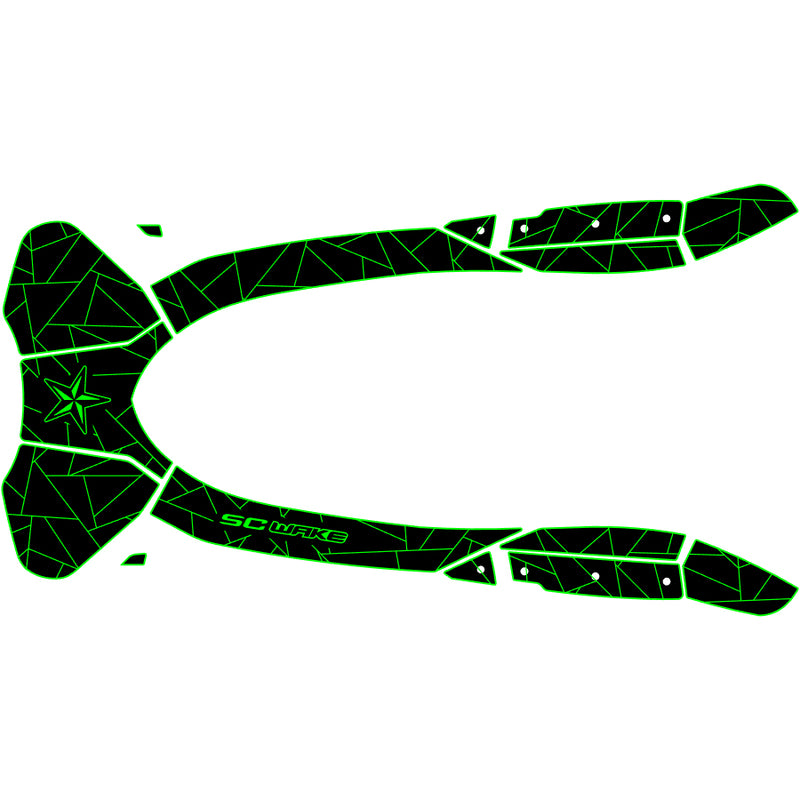 SC Wake Sea Doo RXT 300 '16-17 Waverunner Jet Ski Traction Mat Kit