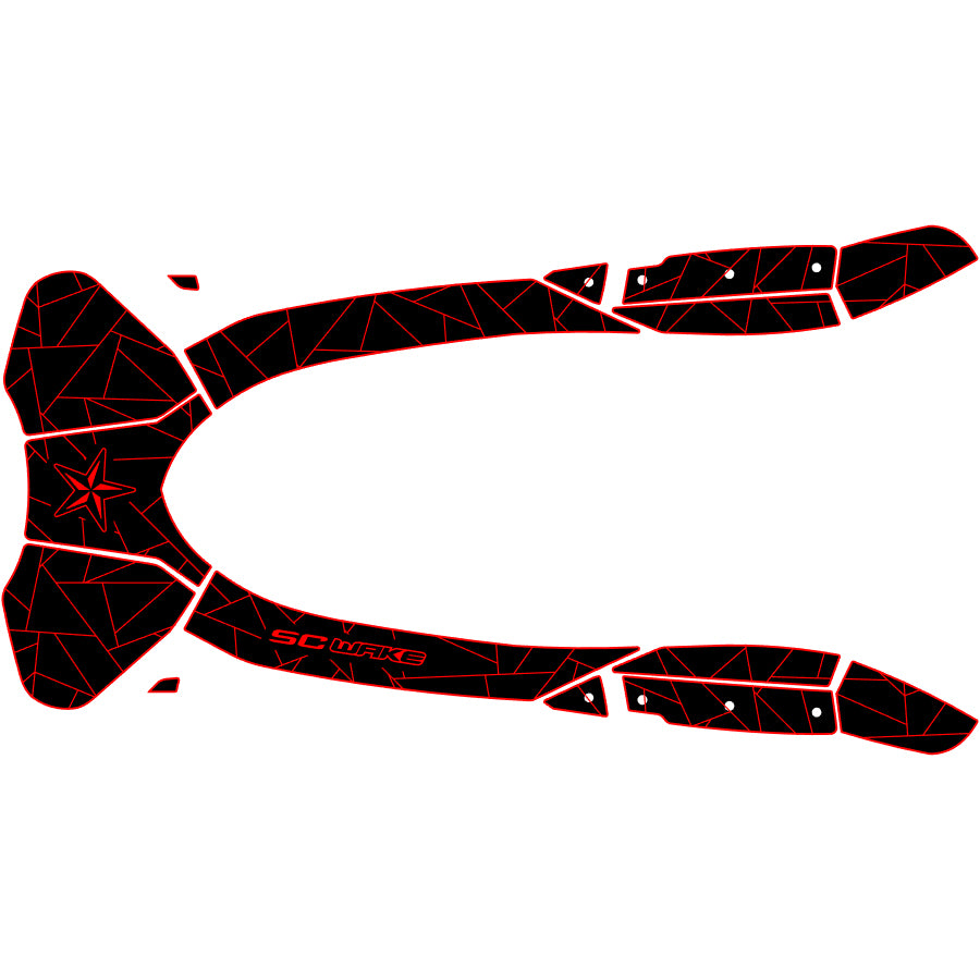 SC Wake Sea Doo RXT 300 '16-17 Waverunner Jet Ski Traction Mat Kit