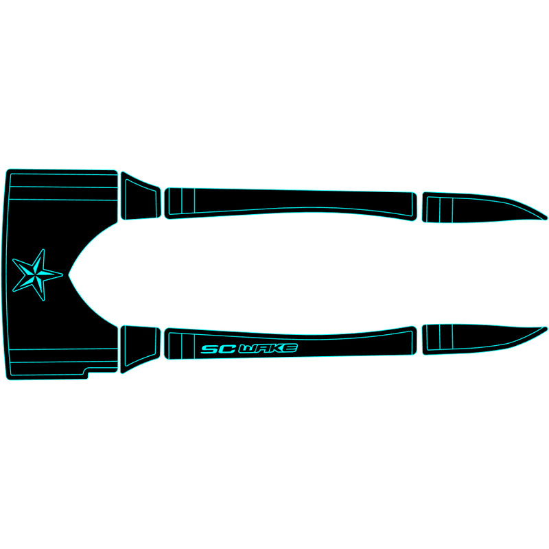 SC Wake Sea Doo RX/RXX & RXDI Waverunner Jet Ski Traction Mat Kit