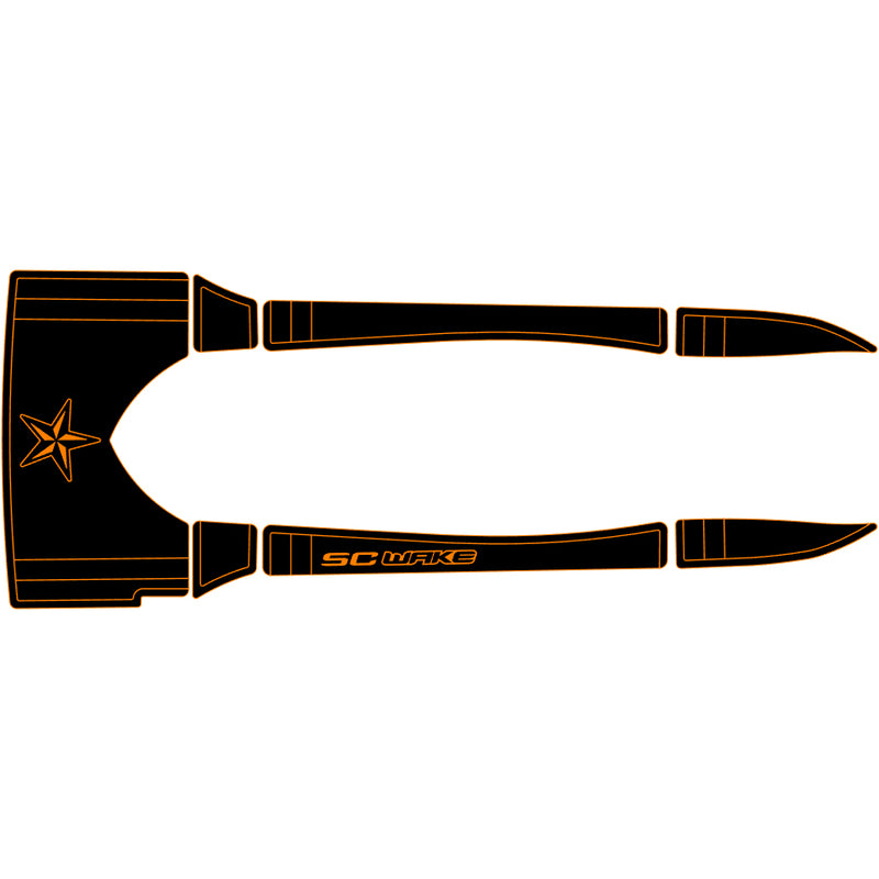 SC Wake Sea Doo RX/RXX & RXDI Waverunner Jet Ski Traction Mat Kit