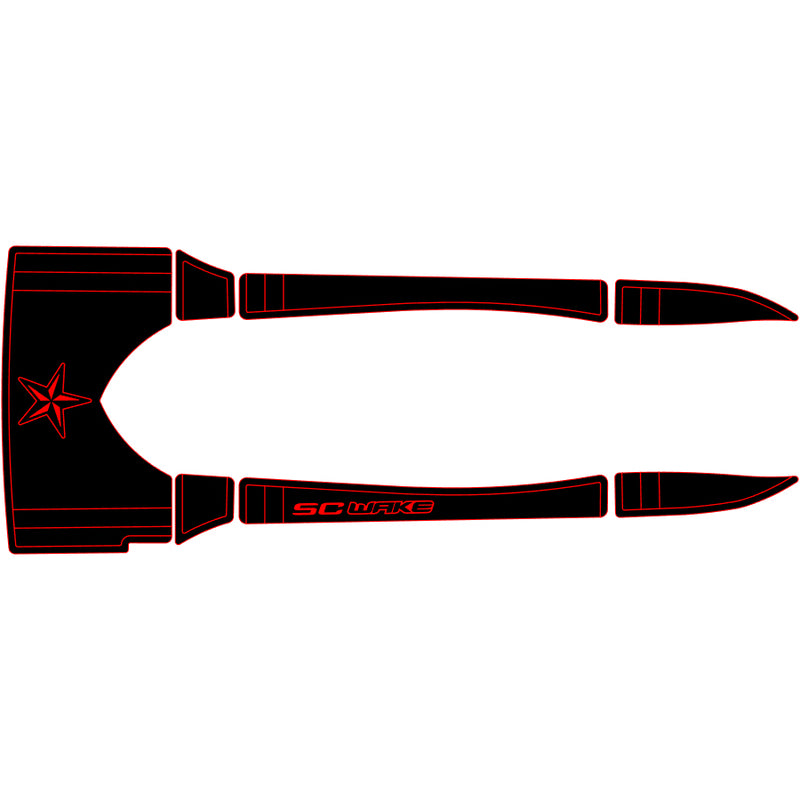 SC Wake Sea Doo RX/RXX & RXDI Waverunner Jet Ski Traction Mat Kit