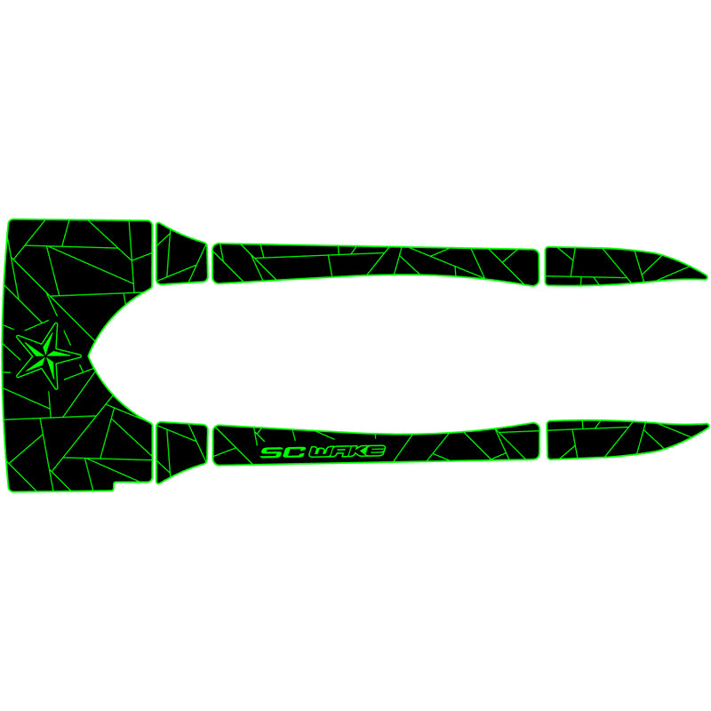 SC Wake Sea Doo RX/RXX & RXDI Waverunner Jet Ski Traction Mat Kit