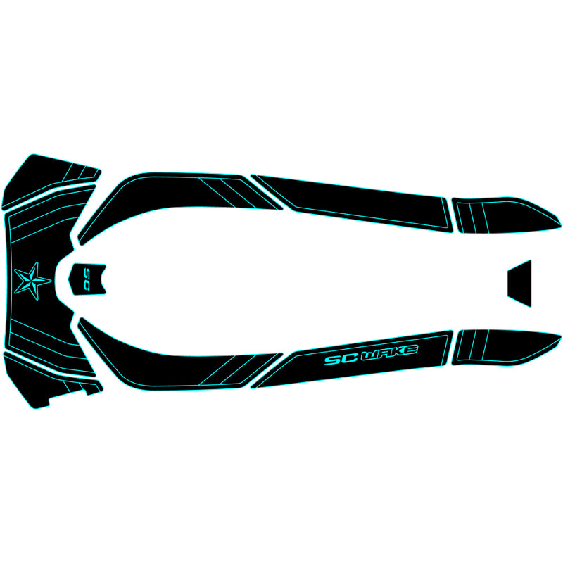 SC Wake Sea Doo 155 Waverunner Jet Ski Traction Mat Kit
