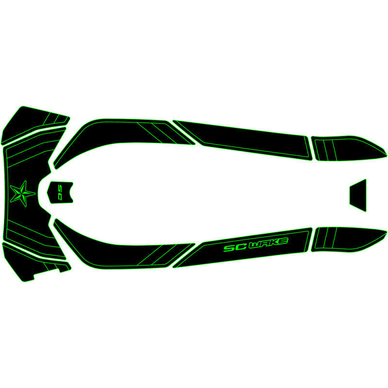 SC Wake Sea Doo 155 Waverunner Jet Ski Traction Mat Kit