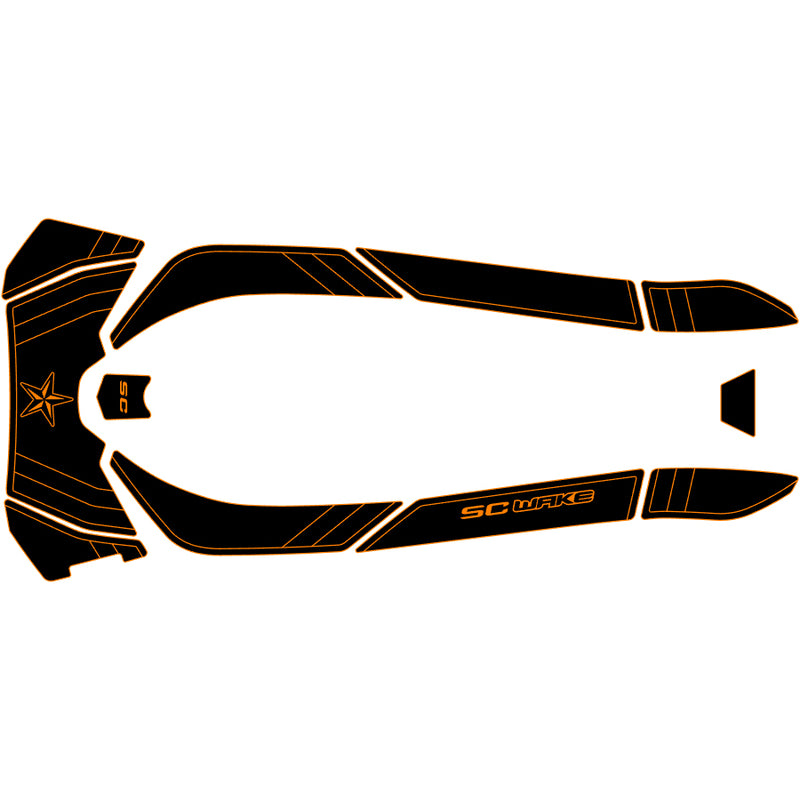 SC Wake Sea Doo 155 Waverunner Jet Ski Traction Mat Kit