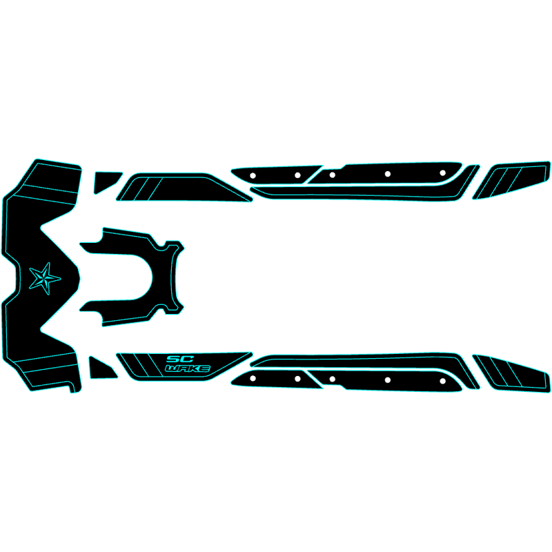 SC Wake Sea Doo RXT-X 300 '16-17 Waverunner Jet Ski Traction Mat Kit