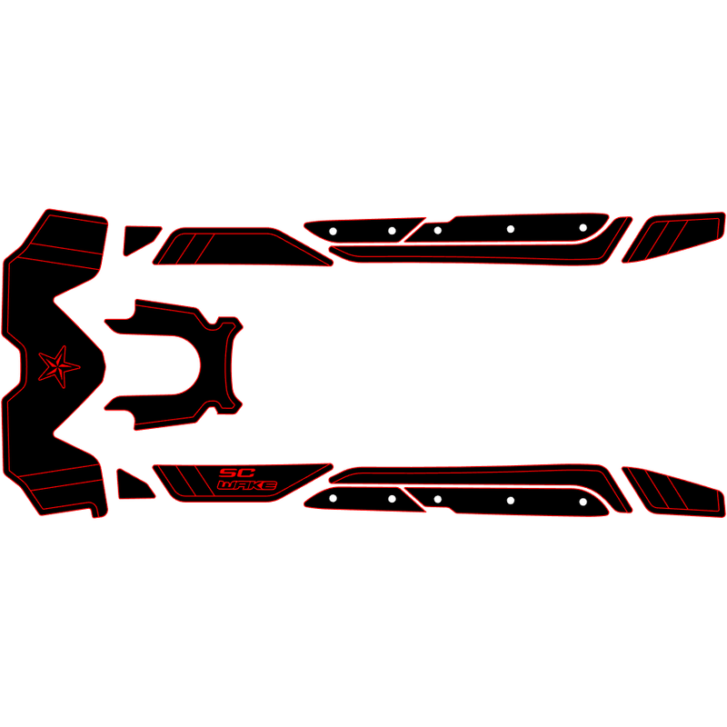 SC Wake Sea Doo RXT-X 300 '16-17 Waverunner Jet Ski Traction Mat Kit