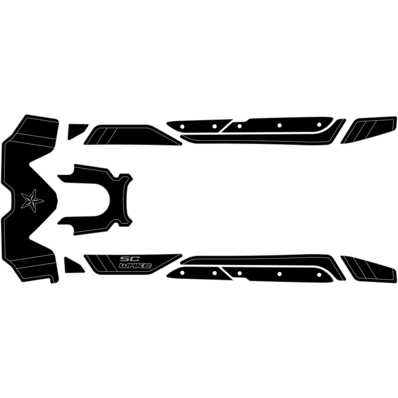 SC Wake Sea Doo RXT-X 300 '16-17 Waverunner Jet Ski Traction Mat Kit