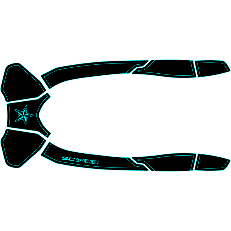 SC Wake Sea Doo GTX 155 '16-17, GTX LTD. 215, 230 & 300 '16-17, RXT 260 '16-17, WAKE Pro '16-17 Waverunner Jet Ski Traction Mat Kit
