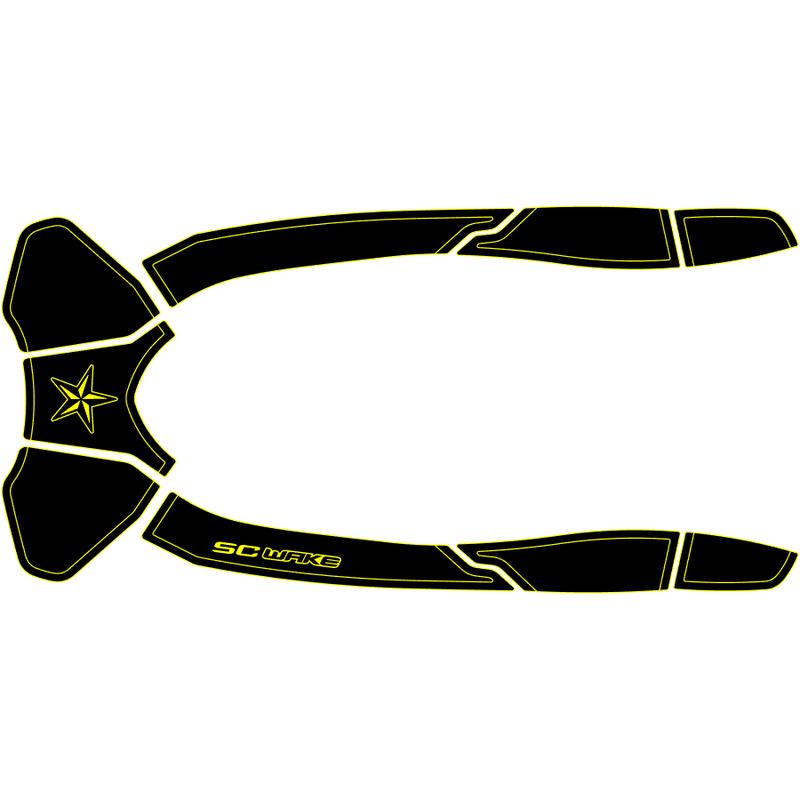 SC Wake Sea Doo GTX 155 '16-17, GTX LTD. 215, 230 & 300 '16-17, RXT 260 '16-17, WAKE Pro '16-17 Waverunner Jet Ski Traction Mat Kit