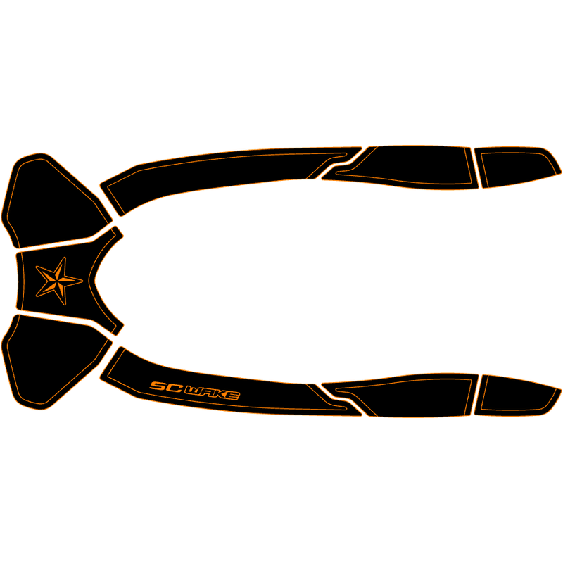 SC Wake Sea Doo GTX 155 '16-17, GTX LTD. 215, 230 & 300 '16-17, RXT 260 '16-17, WAKE Pro '16-17 Waverunner Jet Ski Traction Mat Kit