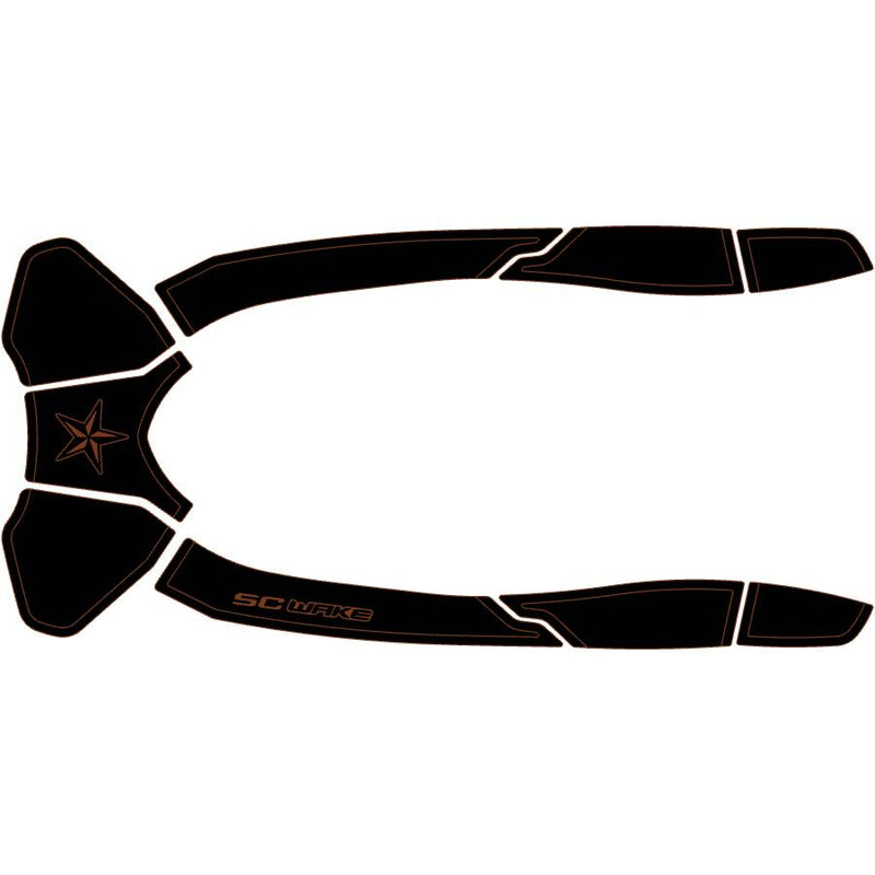 SC Wake Sea Doo GTX 155 '16-17, GTX LTD. 215, 230 & 300 '16-17, RXT 260 '16-17, WAKE Pro '16-17 Waverunner Jet Ski Traction Mat Kit