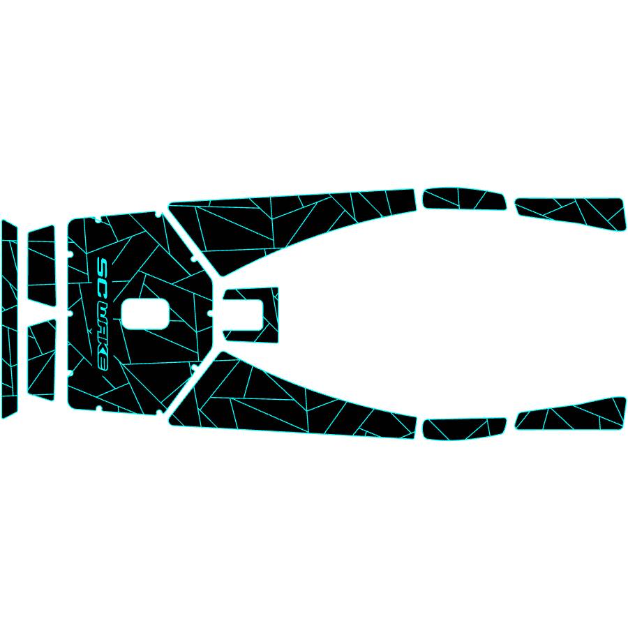 SC Wake Sea Doo 3D Waverunner Jet Ski Traction Mat Kit