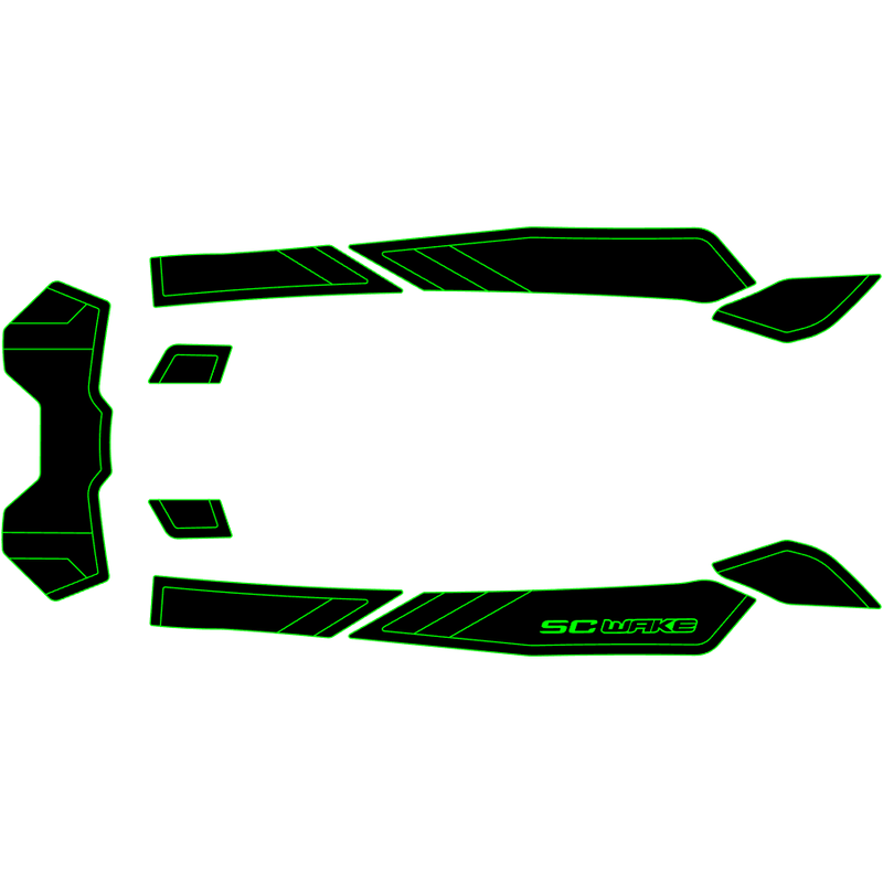 SC Wake Sea Doo Spark Trixx 3-Up '18-21 Waverunner Jet Ski Traction Mat Kit