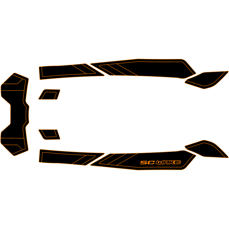 SC Wake Sea Doo Spark Trixx 3-Up '18-21 Waverunner Jet Ski Traction Mat Kit