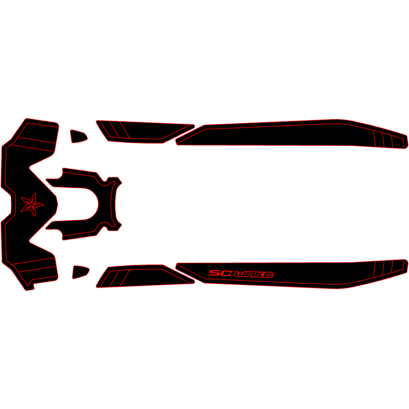 SC Wake Sea Doo GTX 300 '21, GTX Limited '21, & RXT-X '21 Waverunner Jet Ski Traction Mat Kit