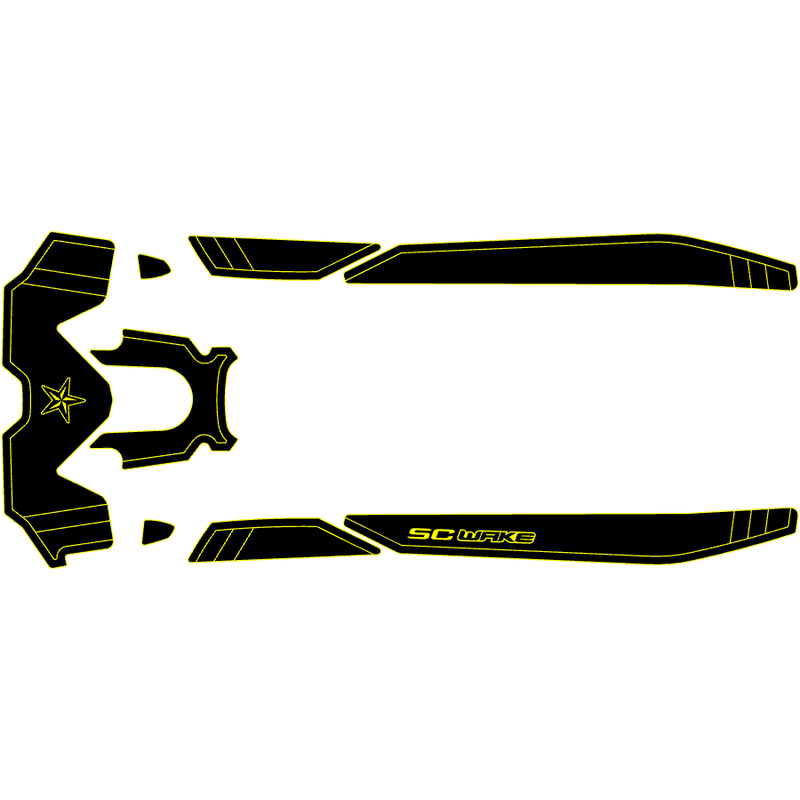 SC Wake Sea Doo GTX 300 '21, GTX Limited '21, & RXT-X '21 Waverunner Jet Ski Traction Mat Kit