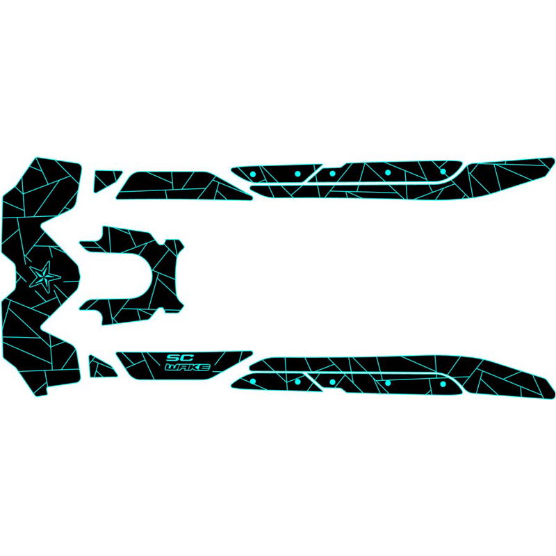 SC Wake Sea Doo RXT-X '18-21 Waverunner Jet Ski Traction Mat Kit