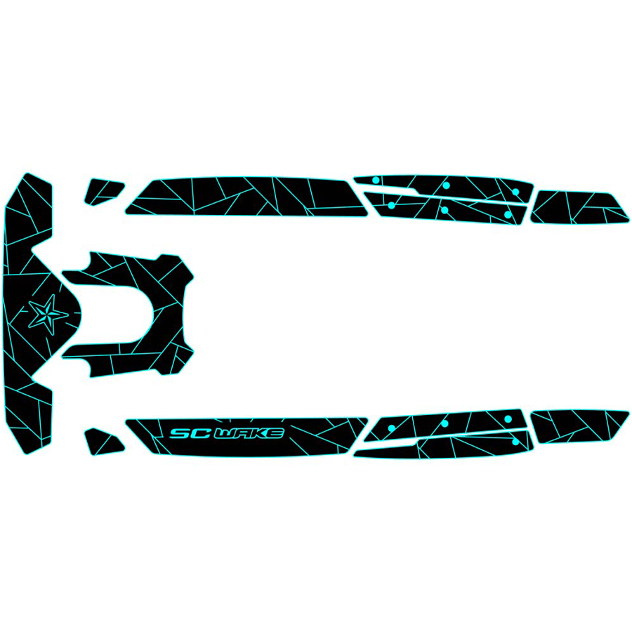 SC Wake Sea Doo RXP-X 300 '20-23 Waverunner Jet Ski Traction Mat Kit