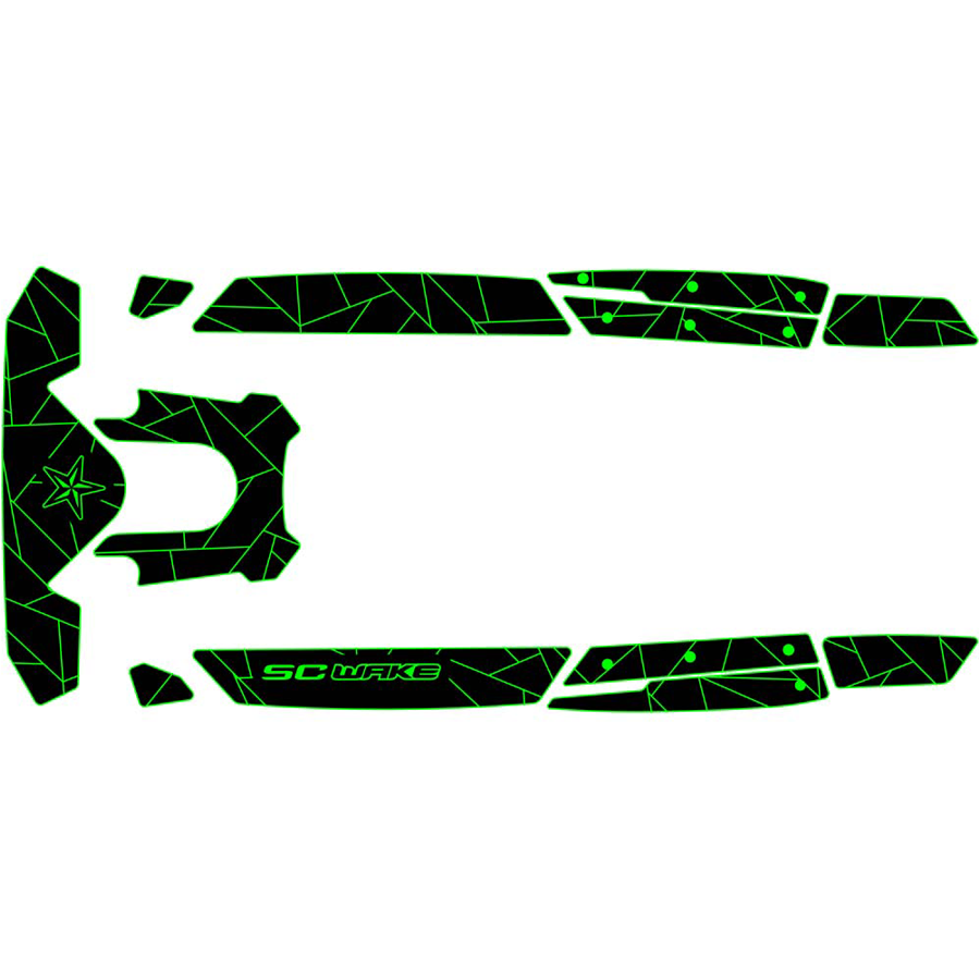 SC Wake Sea Doo RXP-X 300 '20-23 Waverunner Jet Ski Traction Mat Kit