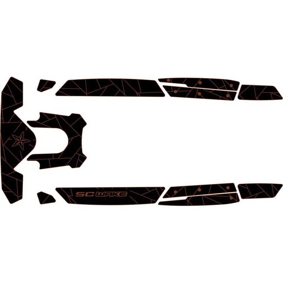 SC Wake Sea Doo RXP-X 300 '20-23 Waverunner Jet Ski Traction Mat Kit