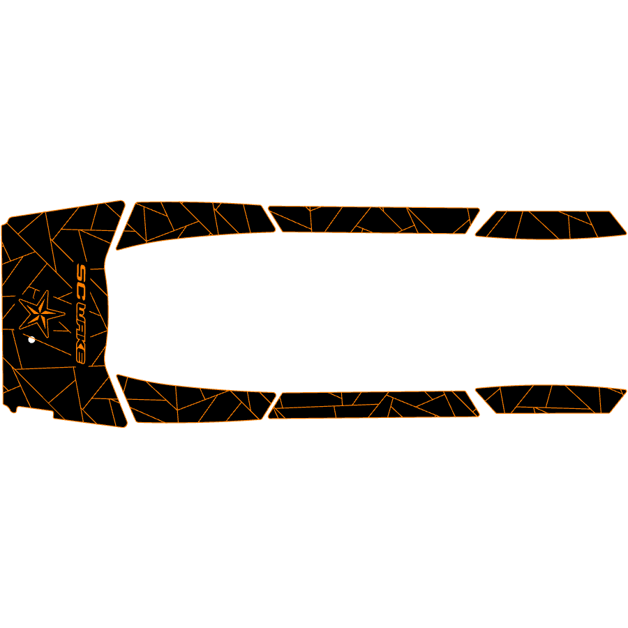 SC Wake Yamaha VXS '15-18, VXR, VX Ltd., VX Cruiser & HO, VX Deluxe '15-18 & GP1800 '17 Waverunner Traction Mat Kit
