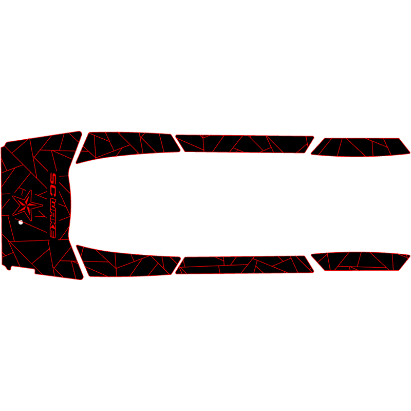 SC Wake Yamaha VXS '15-18, VXR, VX Ltd., VX Cruiser & HO, VX Deluxe '15-18 & GP1800 '17 Waverunner Traction Mat Kit