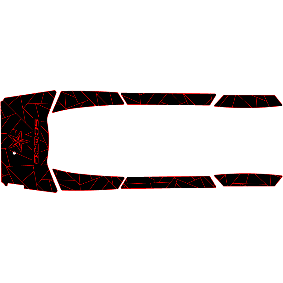 SC Wake Yamaha VXS '15-18, VXR, VX Ltd., VX Cruiser & HO, VX Deluxe '15-18 & GP1800 '17 Waverunner Traction Mat Kit