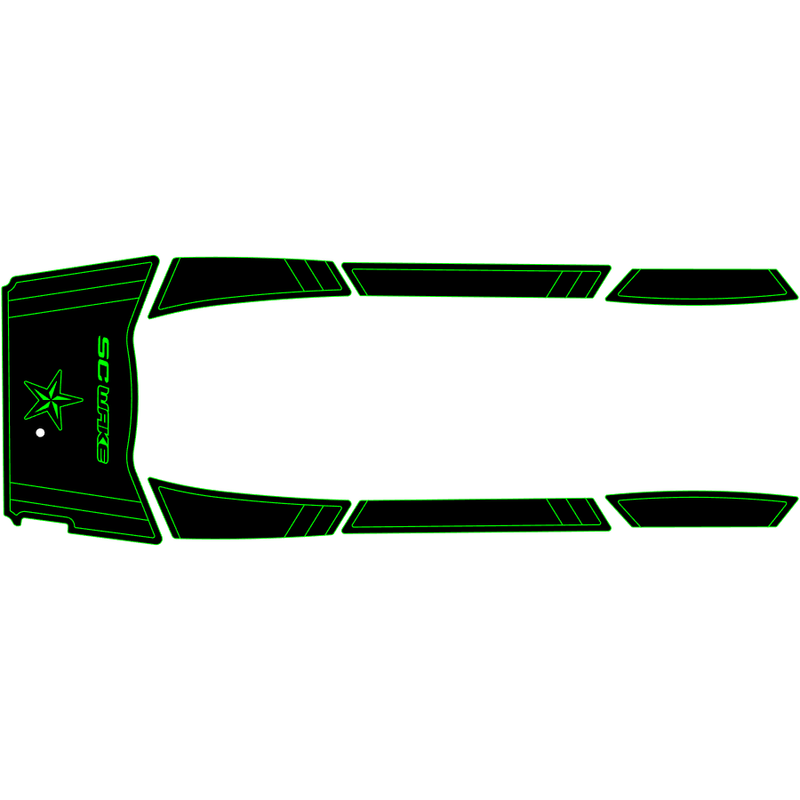 SC Wake Yamaha VXS '15-18, VXR, VX Ltd., VX Cruiser & HO, VX Deluxe '15-18 & GP1800 '17 Waverunner Traction Mat Kit