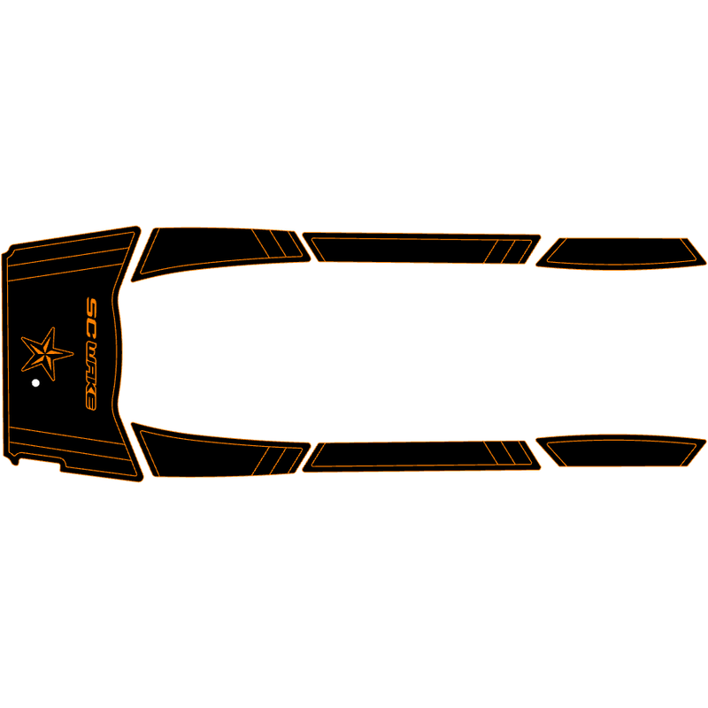 SC Wake Yamaha VXS '15-18, VXR, VX Ltd., VX Cruiser & HO, VX Deluxe '15-18 & GP1800 '17 Waverunner Traction Mat Kit