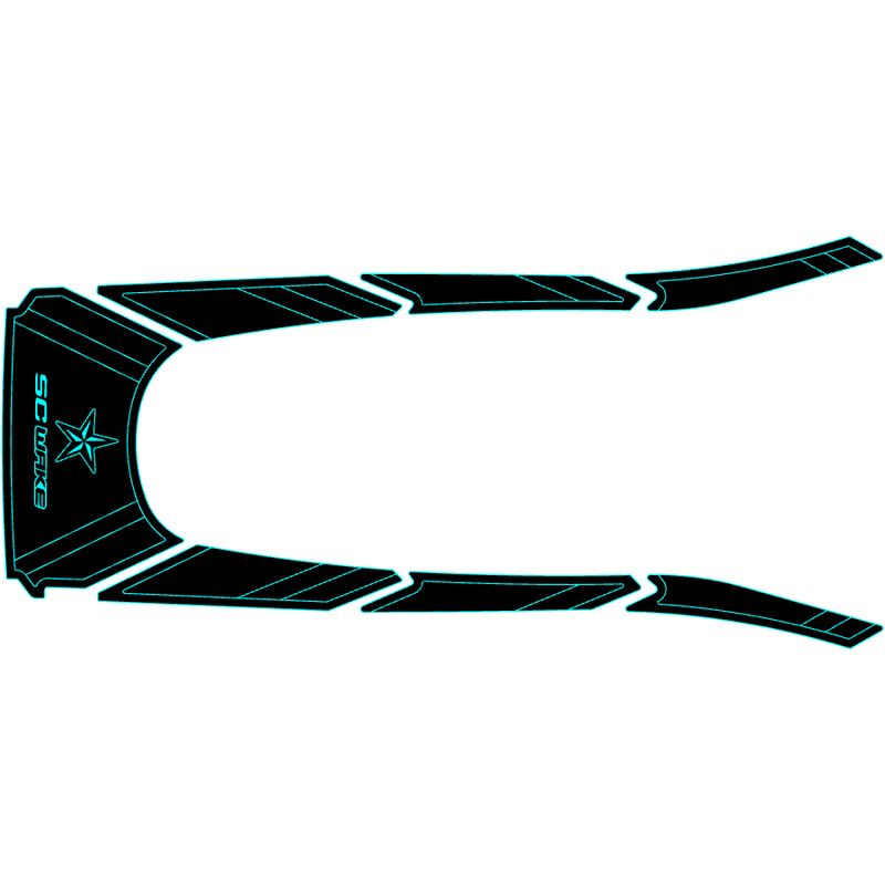 SC Wake Yamaha GP1800R HO / GP1800R SVHO '21 Waverunner Traction Mat Kit