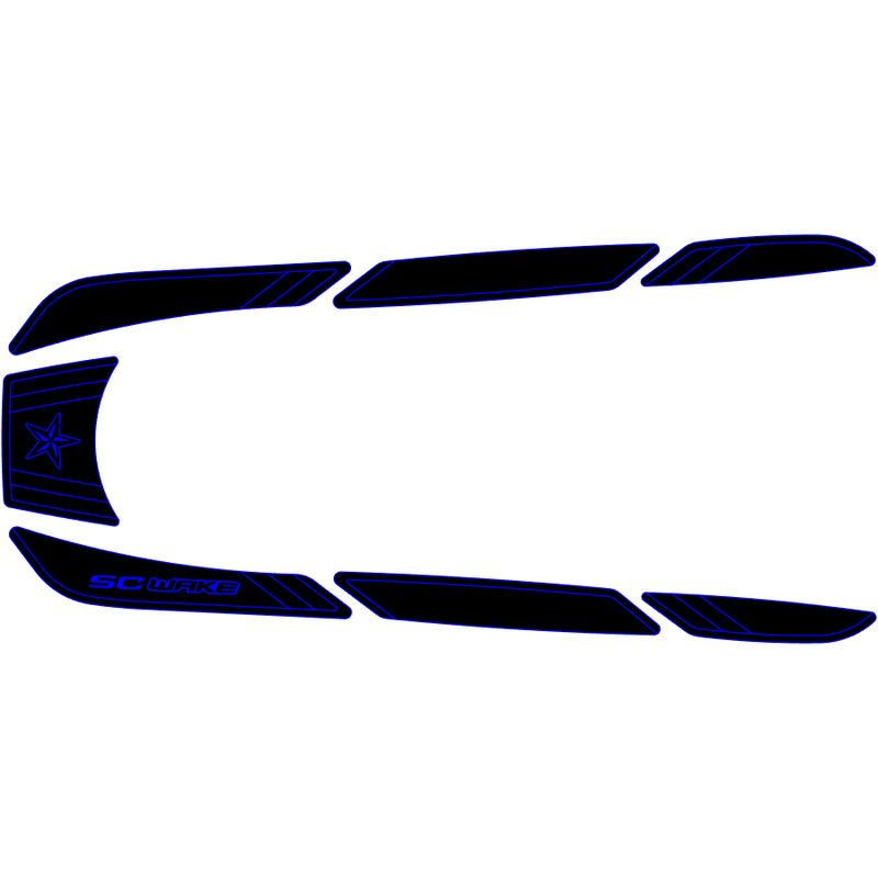 SC Wake Honda F-12 / F-12X Waverunner Jet Ski Traction Mat Kit