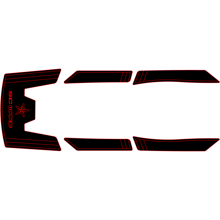 SC Wake Honda R-12 / R-12X Waverunner Jet Ski Traction Mat Kit