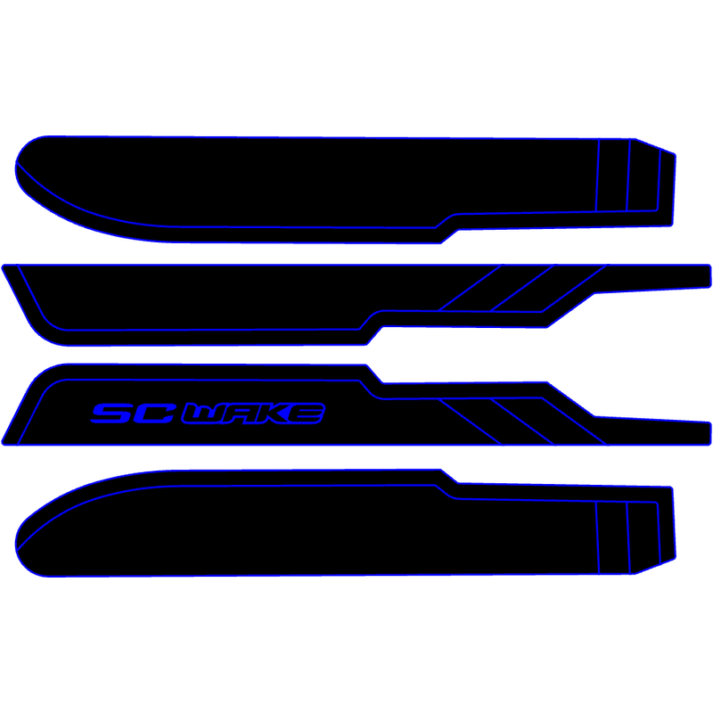 SC Wake Kawasaki X2 650 Jet Ski Traction Mat Kit