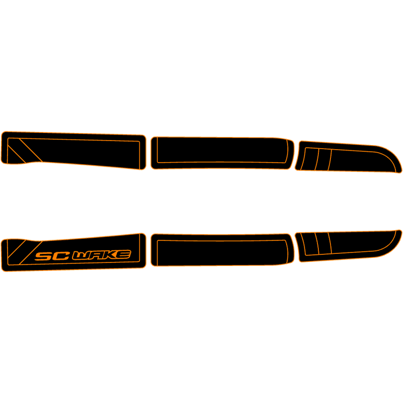 SC Wake Kawasaki 750/900/1100ZXi Jet Ski Traction Mat Kit