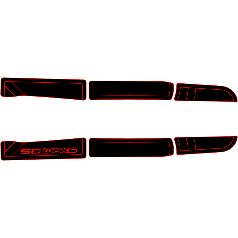 SC Wake Kawasaki 750/900/1100ZXi Jet Ski Traction Mat Kit