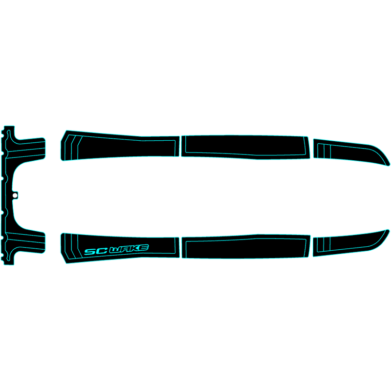 SC Wake Kawasaki 750 ST/STS/STX & 900 STX 'Pre 99 Jet Ski Traction Mat Kit