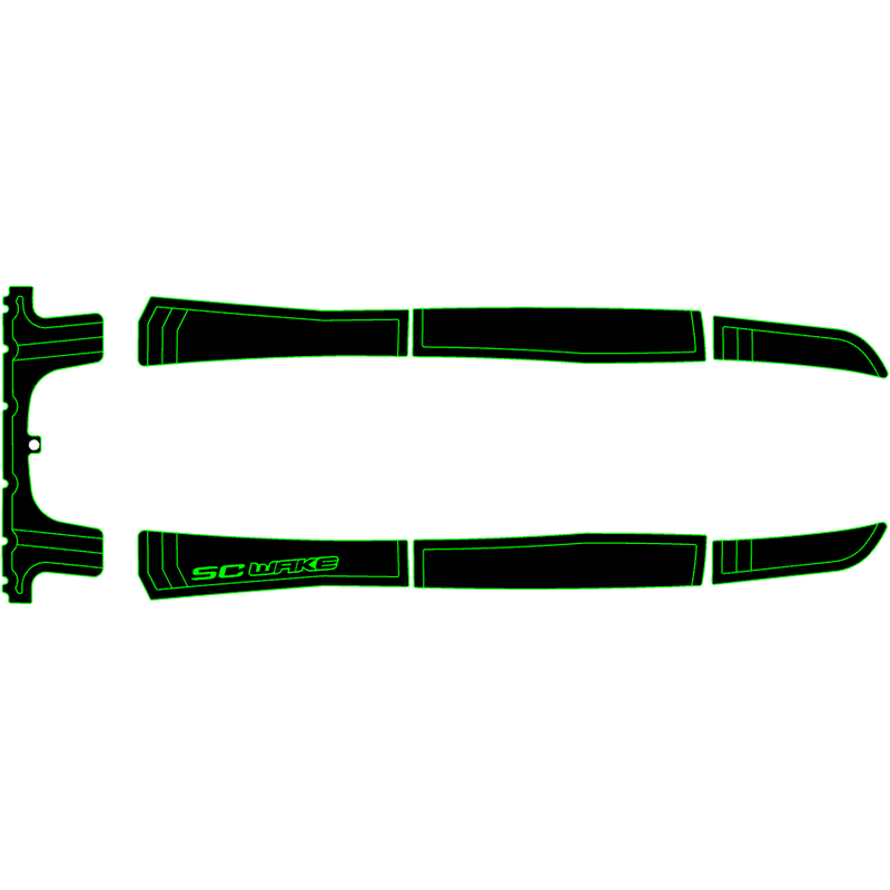 SC Wake Kawasaki 750 ST/STS/STX & 900 STX 'Pre 99 Jet Ski Traction Mat Kit