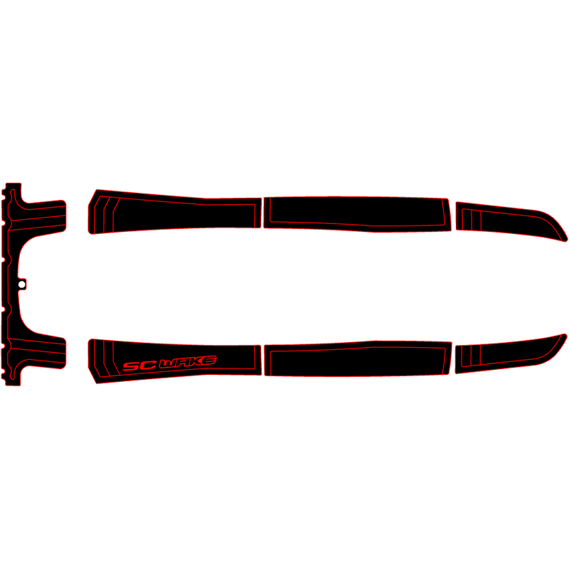 SC Wake Kawasaki 750 ST/STS/STX & 900 STX 'Pre 99 Jet Ski Traction Mat Kit