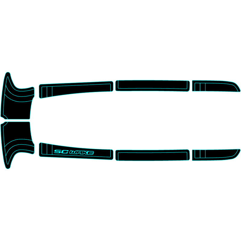 SC Wake Kawasaki 1100 STX '97-99, 900 STX '99-00, 900 STS '01-02 Jet Ski Traction Mat Kit