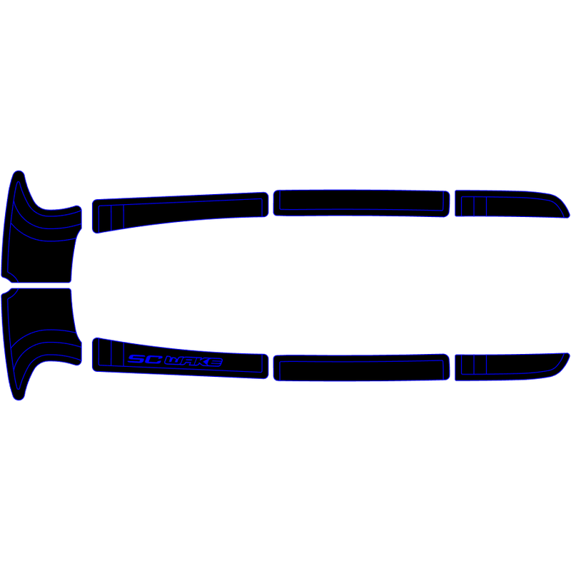 SC Wake Kawasaki 1100 STX '97-99, 900 STX '99-00, 900 STS '01-02 Jet Ski Traction Mat Kit