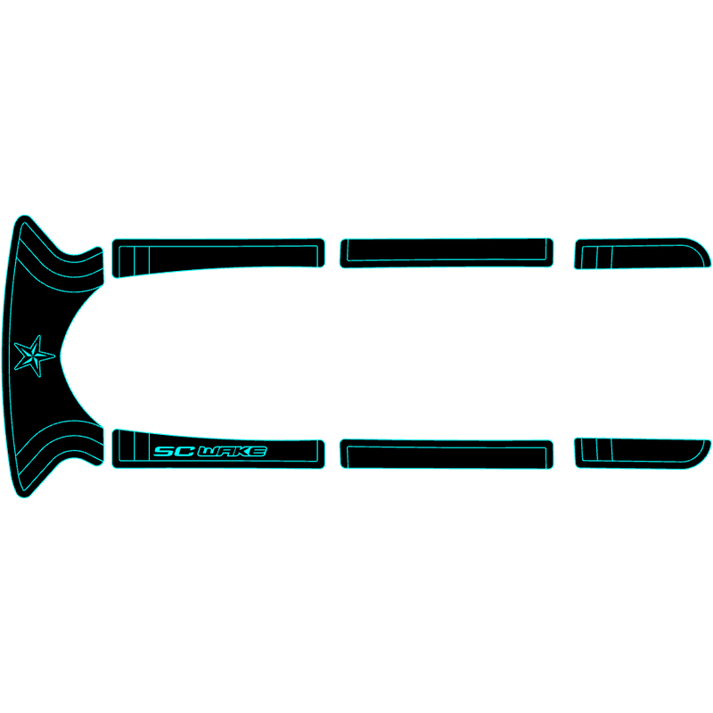 SC Wake Kawasaki 1100 STX DI '00-02 / All STX '01-17 Jet Ski Traction Mat Kit