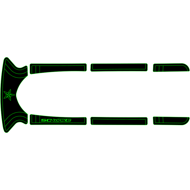 SC Wake Kawasaki 1100 STX DI '00-02 / All STX '01-17 Jet Ski Traction Mat Kit